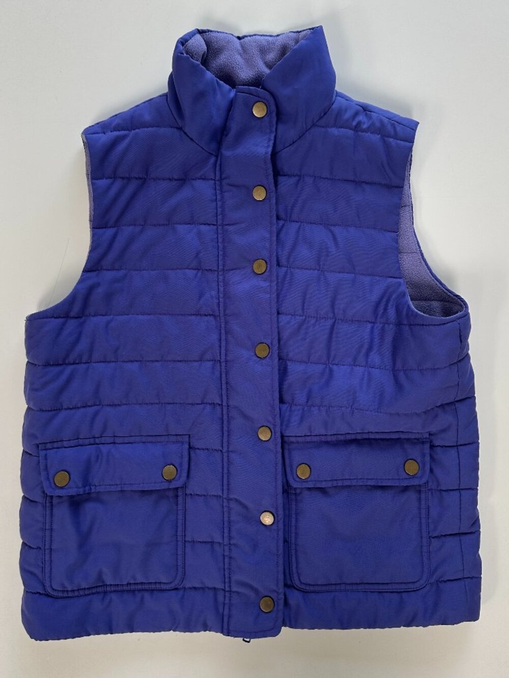 Purple Ube Fleece Lined Puffer Vest by Jones New York Sport Small